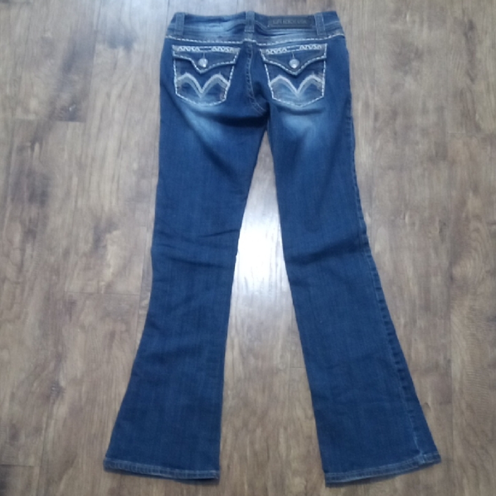 LA Idol Women's Jeans Size 7 Embellished Embroidered